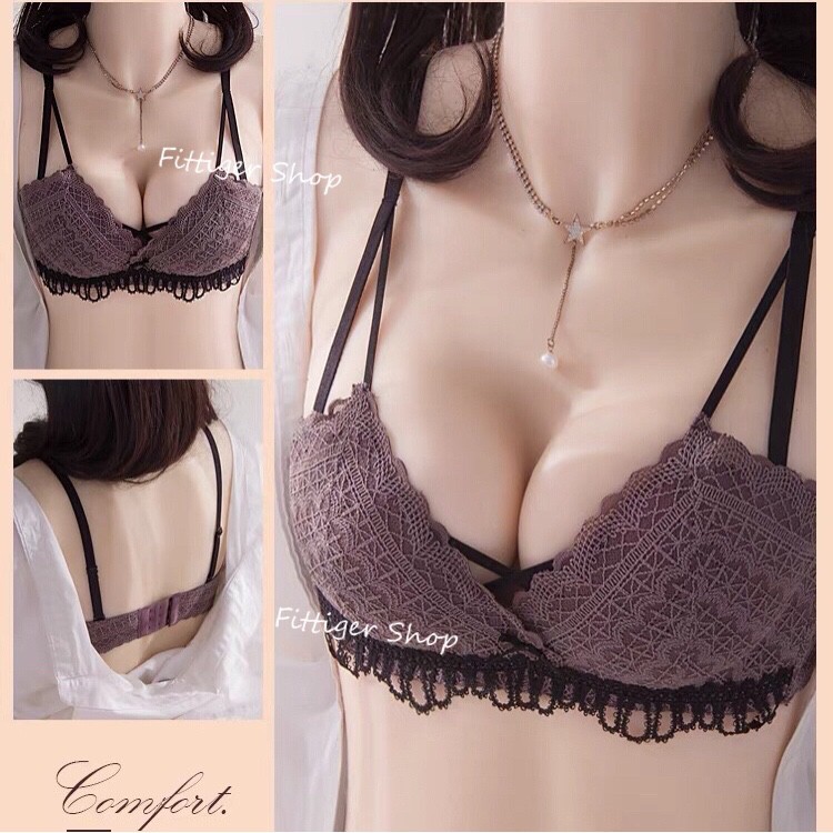 NEW ส่งออกเร็ว1-2วัน ชุดชั้นในเซ็กซี่ บราไร้โครง ผ้าลูกไม้นิ่มดี ใส่สบาย งานสวยมาก NY57-2
