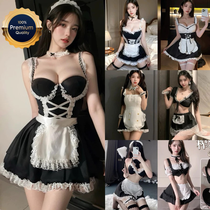 ชุดเมดแม่บ้าน  ชุดนอนเซ็กซี่ ราคาส่ง รวมทุกแบบR รุ่น M001 พร้อมส่งทุกวัน
