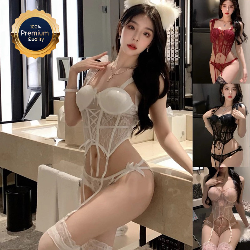 ชุดคอร์เซ็ท ชุดนอนเซ็กซี่ Sexy รุ่น Cr021 เทราห์  (HJ)🏆เกรดพรีเมี่ยมแท้ YUYIE888