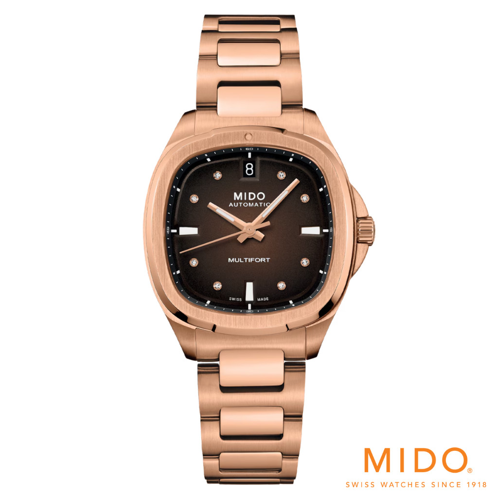 MIDO Multifort TV 35 M049.307.33.296.00 Rose gold WOMEN WATCH