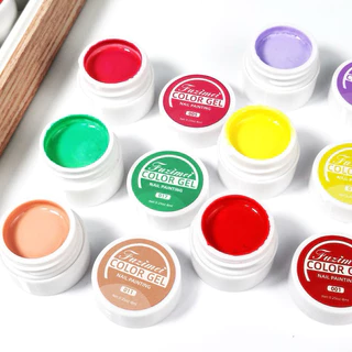 ชุดสีเพ้นท์เล็บ 12 สี แถมพู่กันในชุด สีแน่นสวย สินค้าพร้อมส่งในไทย