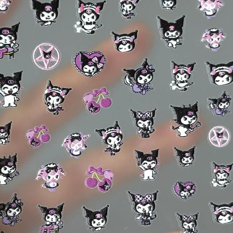 สติกเกอร์ติดเล็บลายการ์ตูนน่ารักๆ แผ่นละ 8 บาท สินค้าพร้อมส่งในไทย