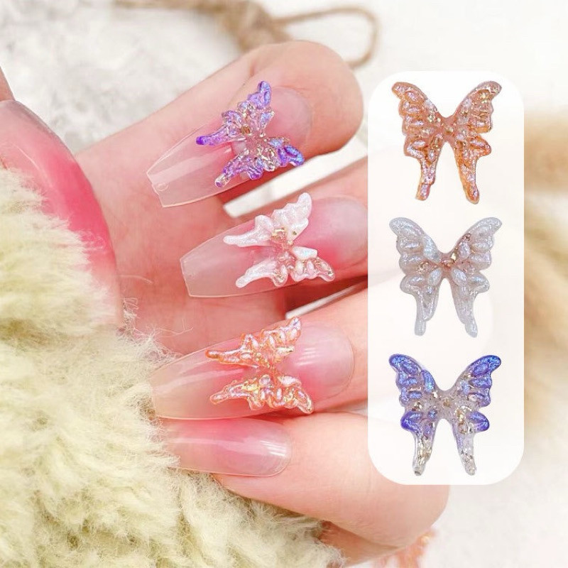 อะไหล่ผีเสื้อคริสตัล 10 ชิ้น 10 บาท สอนค้าพร้อมส่งในไทย