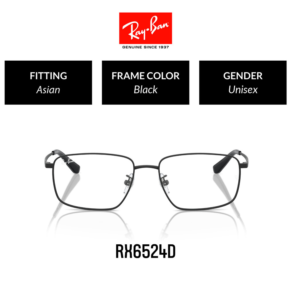 RAY-BAN RX6524D 2503 56 (Black) - Eyeglasses แว่นสายตา