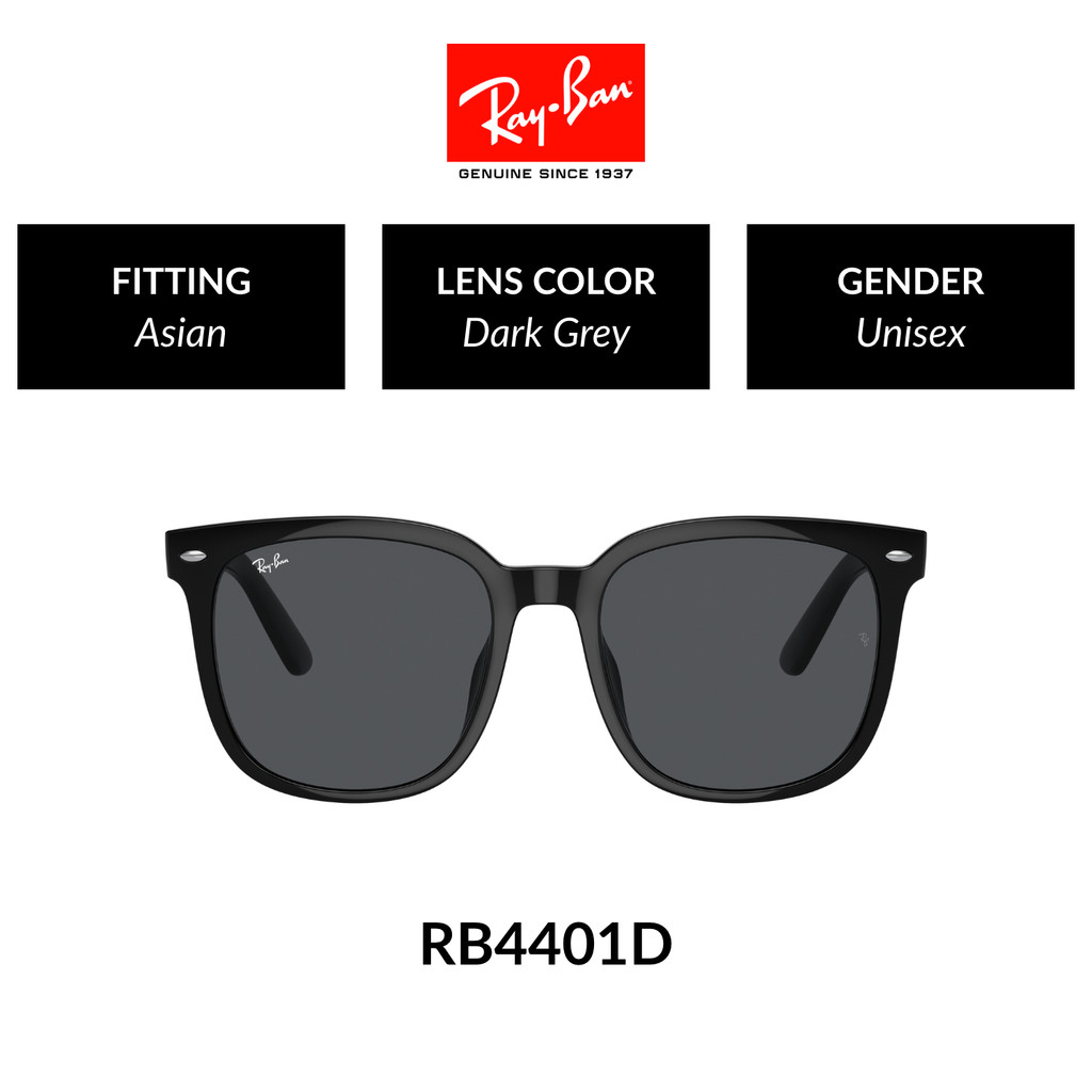 RAY-BAN  - RB4401D 601/87 Frame color: BLACK แว่นกันแดด