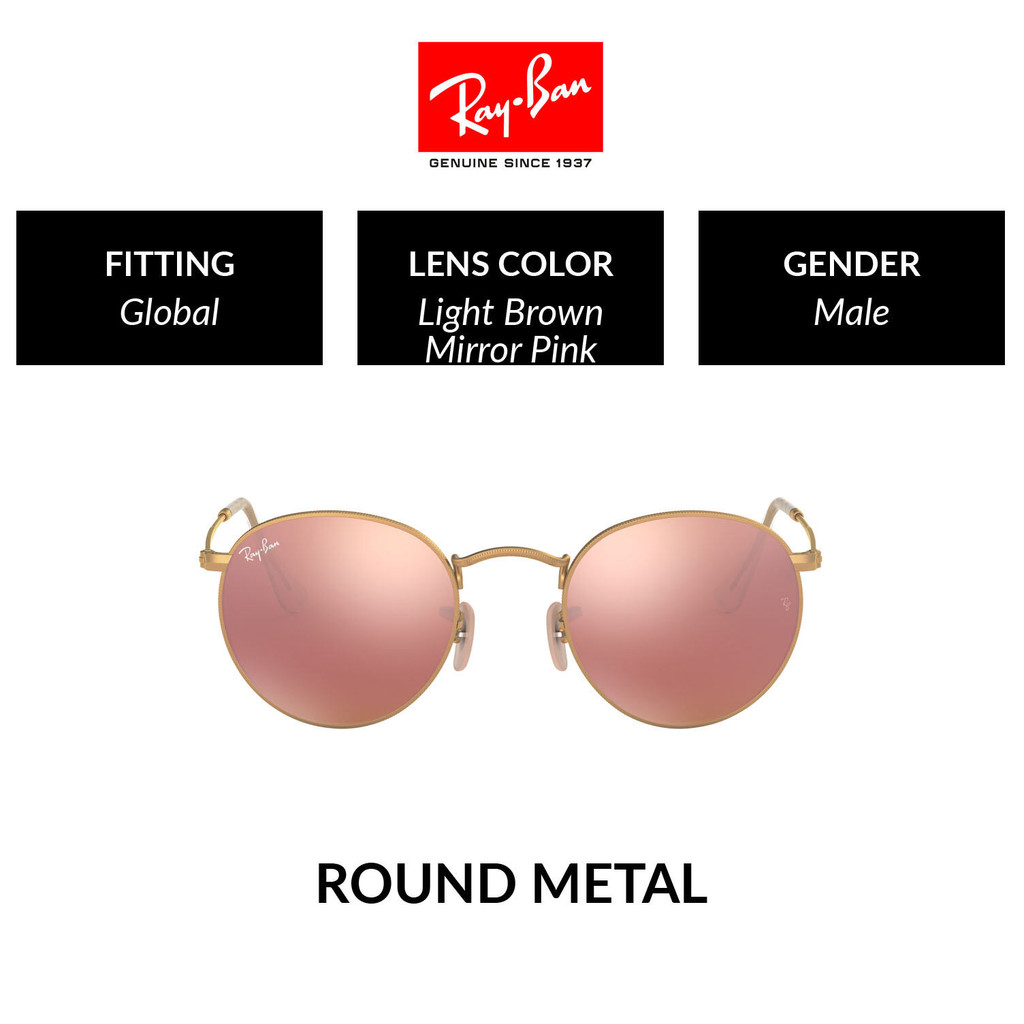 Ray-Ban Round Metal - RB3447 112/Z2  size 50 - Sunglasses แว่นกันแดด