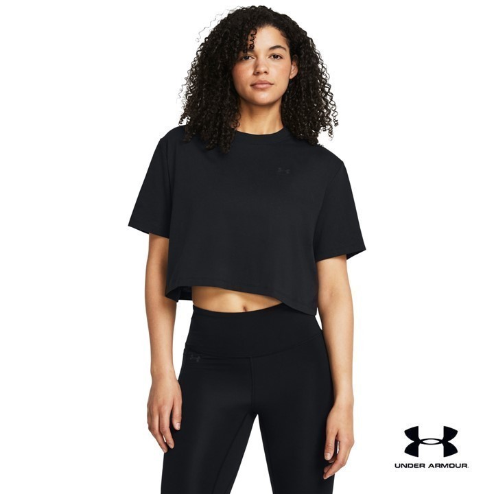 Under Armour Women's UA Boxy Crop Simple Short Sleeve