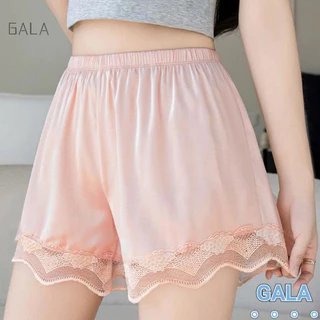 ✨จัดส่งที่รวดเร็ว✨ Anti-สัมผัสกางเกงขาสั้นผู้หญิงบางลูกไม้หลวมLeggingsบ้านกางเกงขาสั้นผ้าไหมน้ำแข็ง