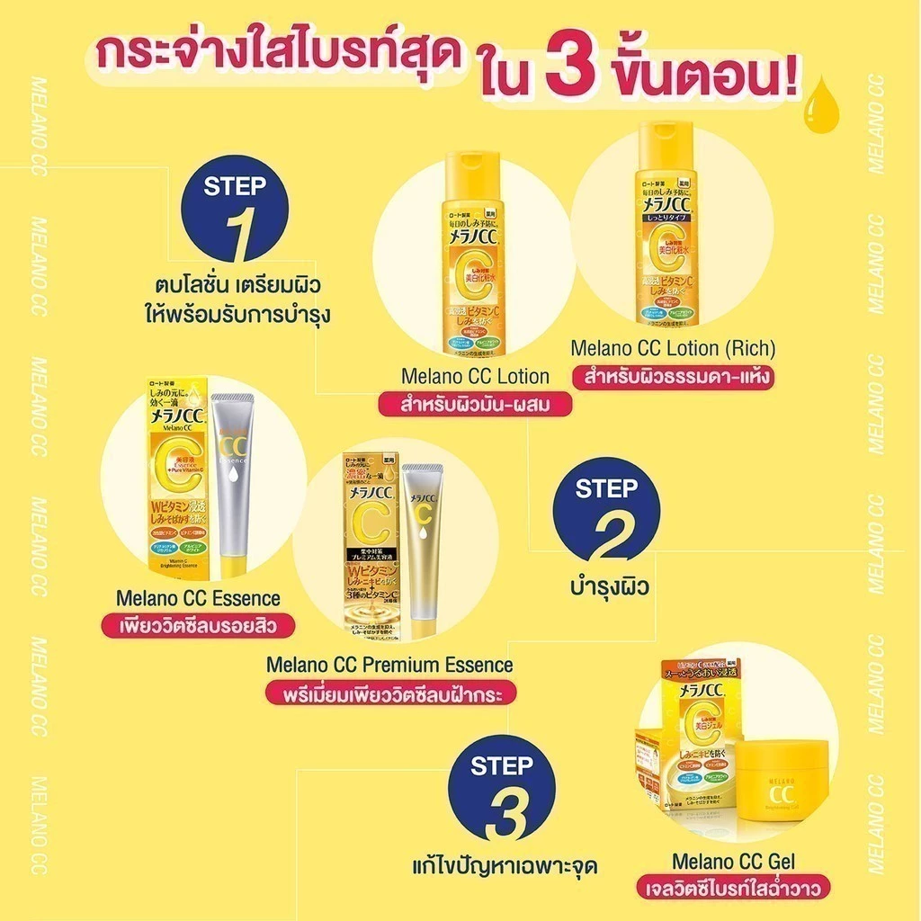 [1แถม1] Melano CC Vitamin C Brightening Essence 20ml. เมลาโน ซีซี วิตามินซี ไบรท์เทนนิ่ง เอสเซ้นส์ 20มล thumbnail 5