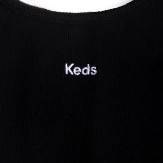 KEDS เสื้อกล้าม รุ่น KEDS RIBBED TANK TOP สีดำ ( F24APT01012 )