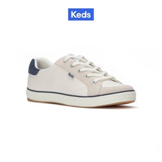 KEDS รองเท้าผ้าใบแบบผูกเชือก รุ่น CENTER III LEATHER/SUEDE ส…