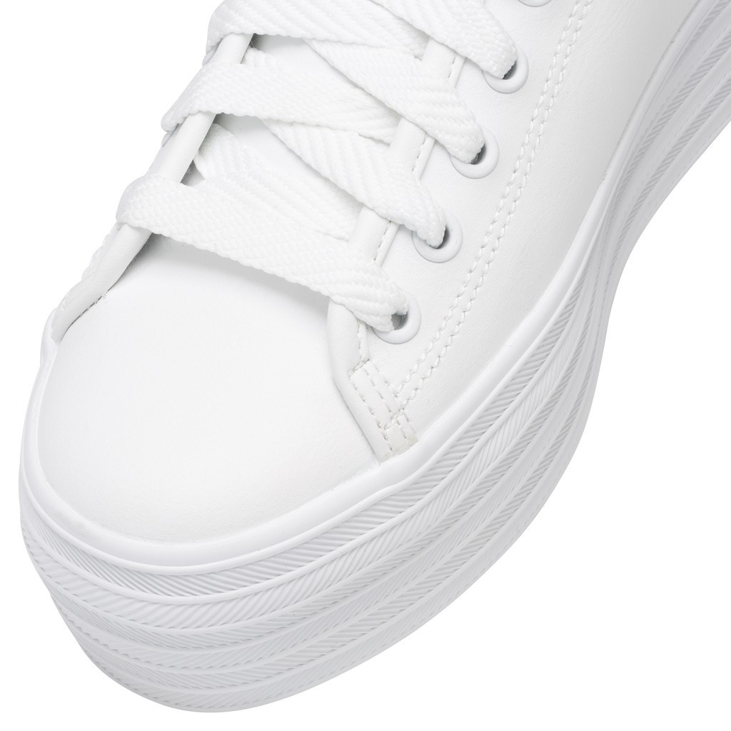 KEDS รองเท้าผ้าใบหนัง มีส้น รุ่น TRIPLE UP LEATHER สีขาว ( WH61626 ) - รูปที่ 2