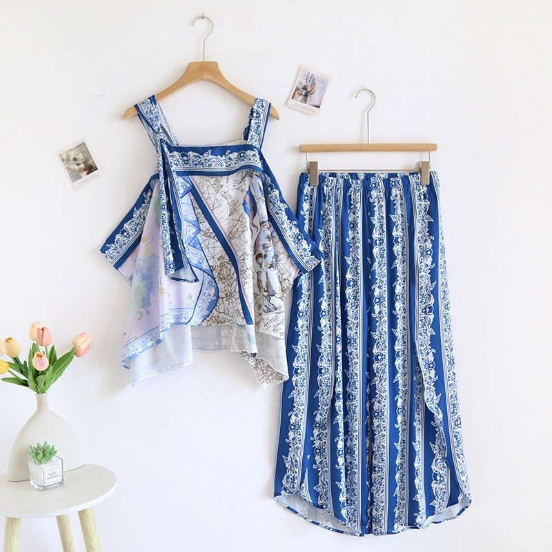 ชุดนอน Muslin Pajamas Silk Satin (R31)