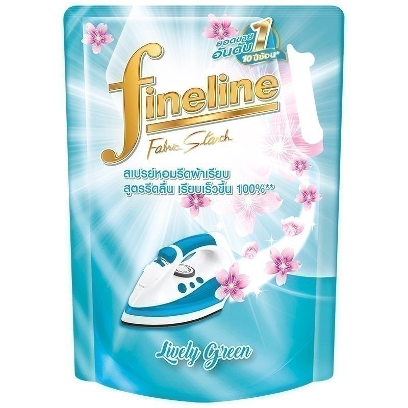 FINELINE ไฟน์ไลน์น้ำยารีดผ้าเรียบสีเขียว 1600มล. รีฟิล [8851989030647]