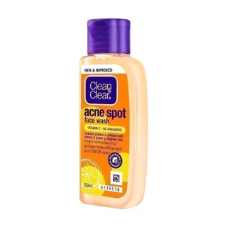 คลีน แอนด์ เคลียร์ แอคเน่ สปอต เฟส วอช 50 มล. Clean & Clear Acne spot Face Wash 50ml