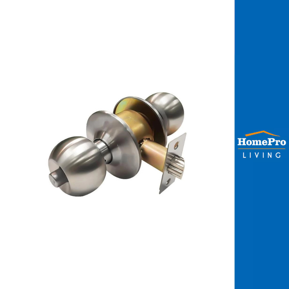 AZLE ลูกบิดห้องน้ำ หัวกลม 5831 สีสเตนเลส จัดส่งโดย HomePro