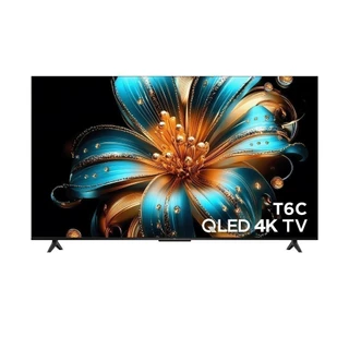 NEW 2025 TCL ทีวี 55 นิ้ว 4K QLED Google TV รุ่น 55T6C HVA Panel ภาพสีสดสมจริง