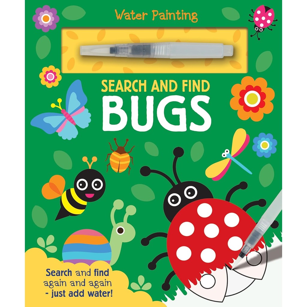 หนังสืออังกฤษใหม่ Search and Find Bugs (Water Painting Search and Find) [Hardcover]