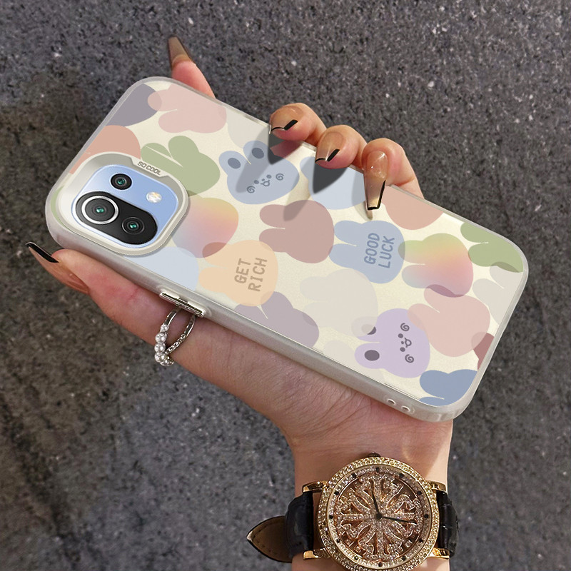 เคสสำหรับ Xiaomi 11 Lite 4G 11 Lite 5G NE เคสป้องกันการกระแทกโปร่งใสสำหรับเคสโทรศัพท์มือถือ