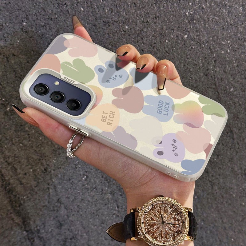 เคสสำหรับ Samsung A15 4G A15 5G M15 A25 A14 A13 A12 F12 M12 A11 M11 A10S M01S เคสโทรศัพท์โปร่งใส
