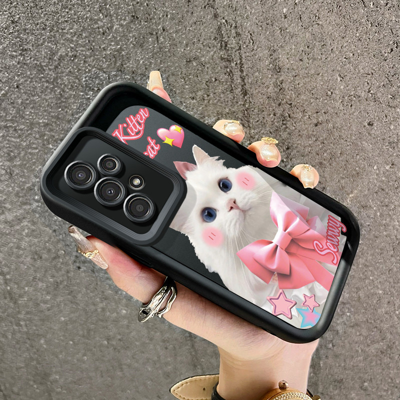 เคสสำหรับ Samsung Galaxy A13 A04s A13 Lite A04s เคสมือถือลายแมวน่ารัก