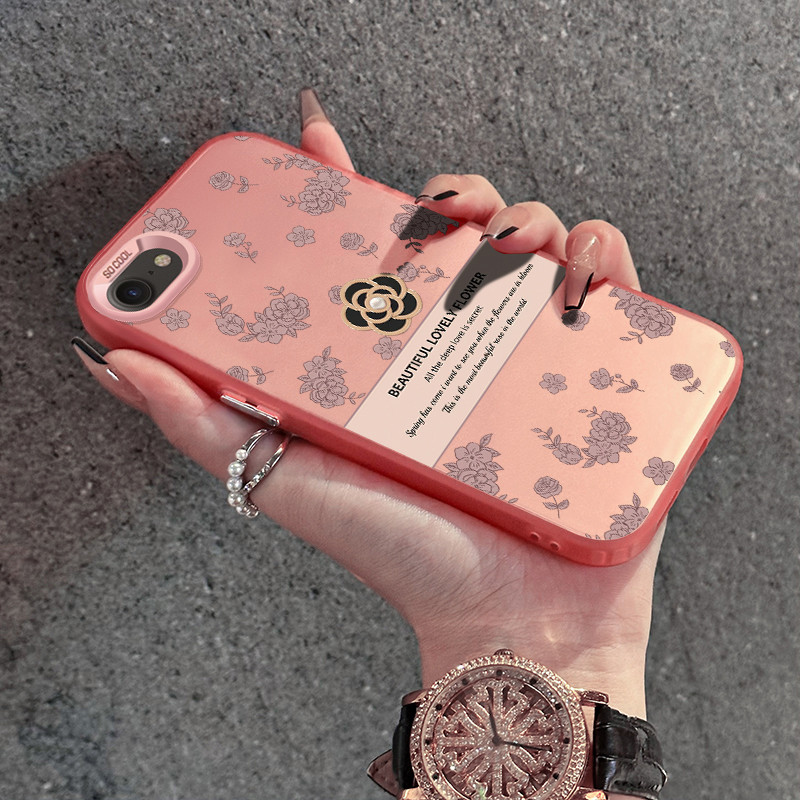 เคสสำหรับ iPhone 6 Plus 6s Plus 7 Plus 8 Plus SE 2020 X Xr Xs Max เคสดอกไม้ - รูปที่ 2