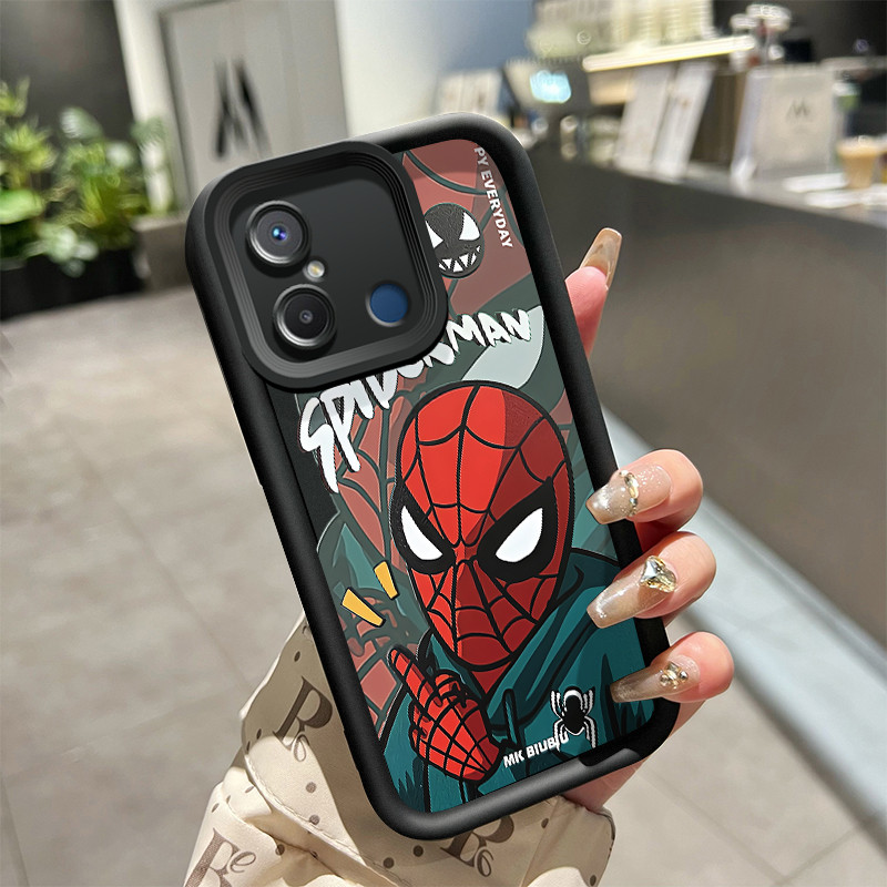 เคสสำหรับ Xiaomi Redmi 12C Redmi 11A POCO C55 เคสสไปเดอร์แมน