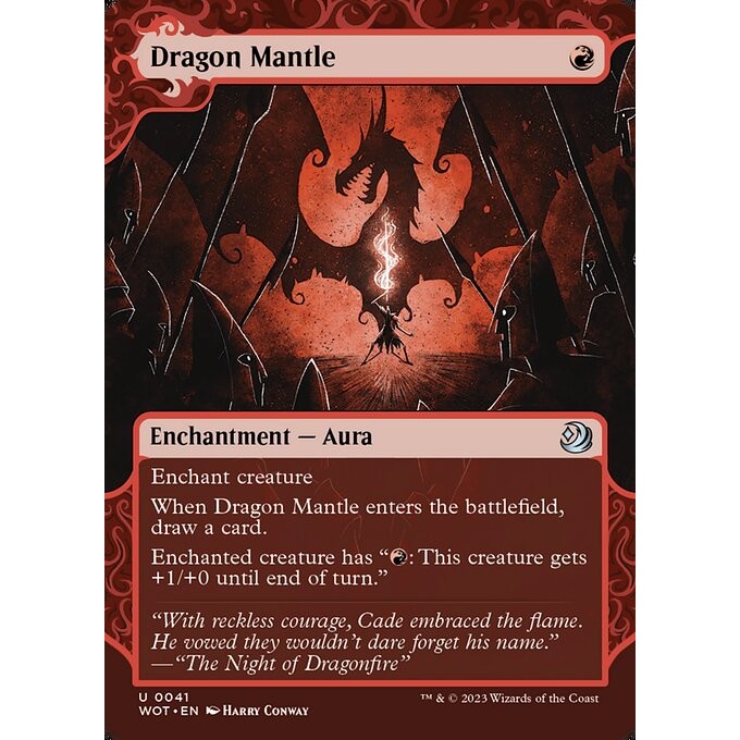 [Wilds of Eldraine Enchanting Tales(normal)] - [WOT] - (U) - [Dragon Mantle] - [2023]