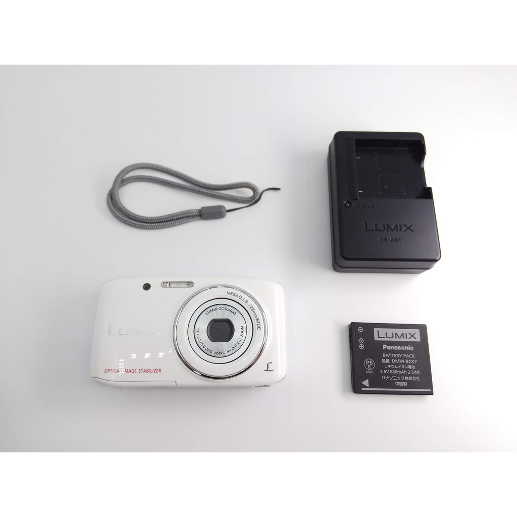 【Used】 Panasonic Digital Camera Lumix S2 Optical 4x White DMC-S2-W【Direct From Japan】