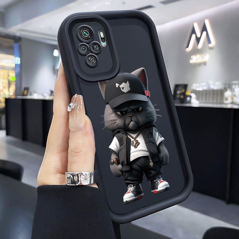 เคสสำหรับ Xiaomi Redmi Note 10 Redmi Note 10s Redmi Note 10 Pro POCO M5s เคสมือถือลายแมวเย็น