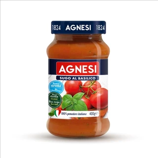 แอคเนซี ซูโก้ บาซิลิโก (พาสต้าซอสมะเขือเทศผสมใบโหระพา) 400 กรัม │ Agnesi Sugo Basilico (Tomato & Basil Pasta Sauce) 400
