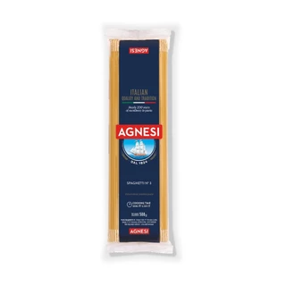 แอคเนซี สปาเก็ตตี้ เบอร์ 3 (พาสต้าเส้นกลม เบอร์ 3) 500 กรัม │ Agnesi Spaghetti No.3 500 g