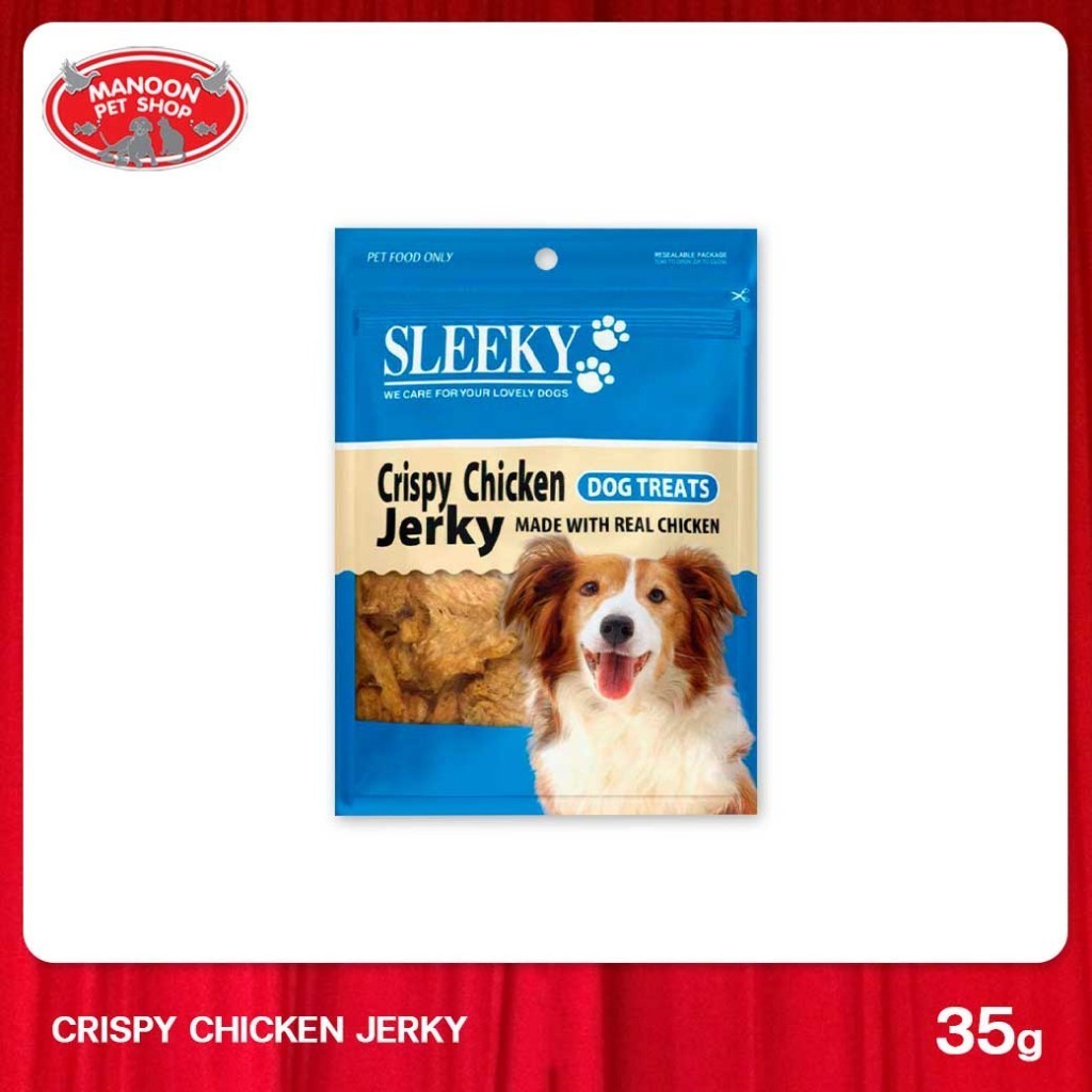 [MANOON] SLEEKY Crispy Chicken Jerky เนื้อไก่อบกรอบ 35g