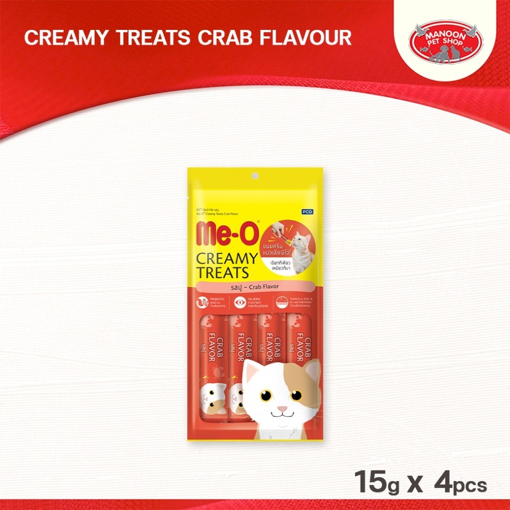 [MANOON] ME-O Creamy Treats Crab Flavor 60 G
