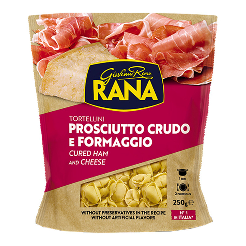 ราน่า ทอร์เทลลินีแฮมชีสแช่แข็ง 250 ก. RANA Tortellini Ham Cheese 250 g