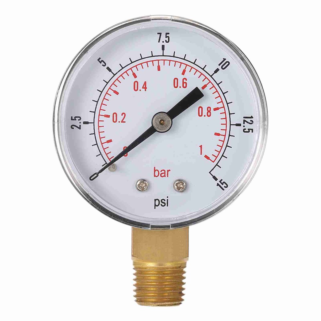 50 มม. 0 ~ 60psi 0 ~ 4bar สระว่ายน้ำกรองแรงดันน้ำหน้าปัดมาตรวัดความดันไฮดรอลิ 1/4 "ด้าย NPT