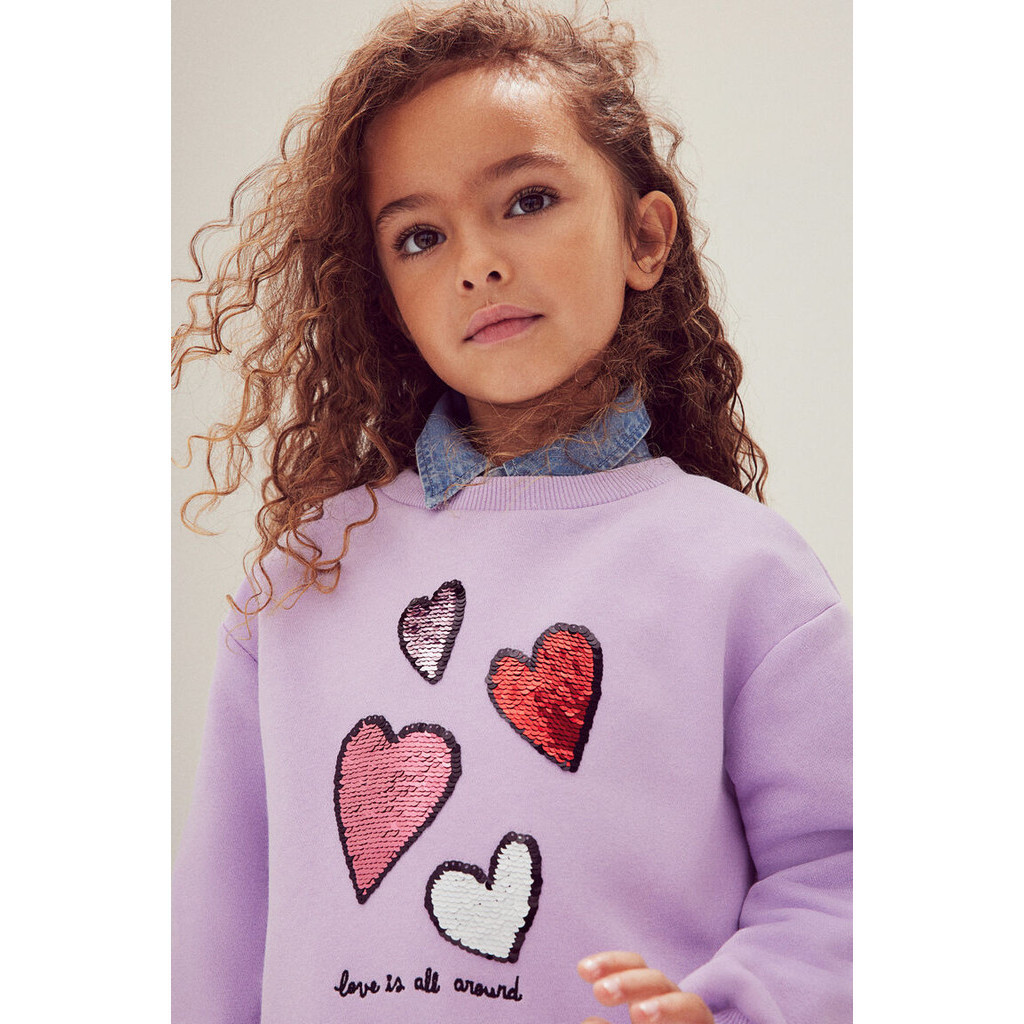 H&M Girl Motif-detail sweatshirt 1216937_1