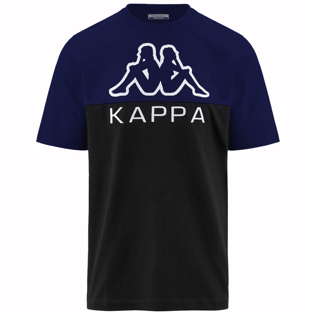 เสื้อยืด Kappa LOGO EMIR Blue Print - Black