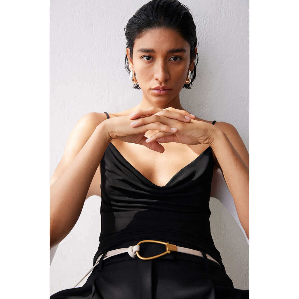 H&M Woman Cowl-neck strappy top 1241106_5