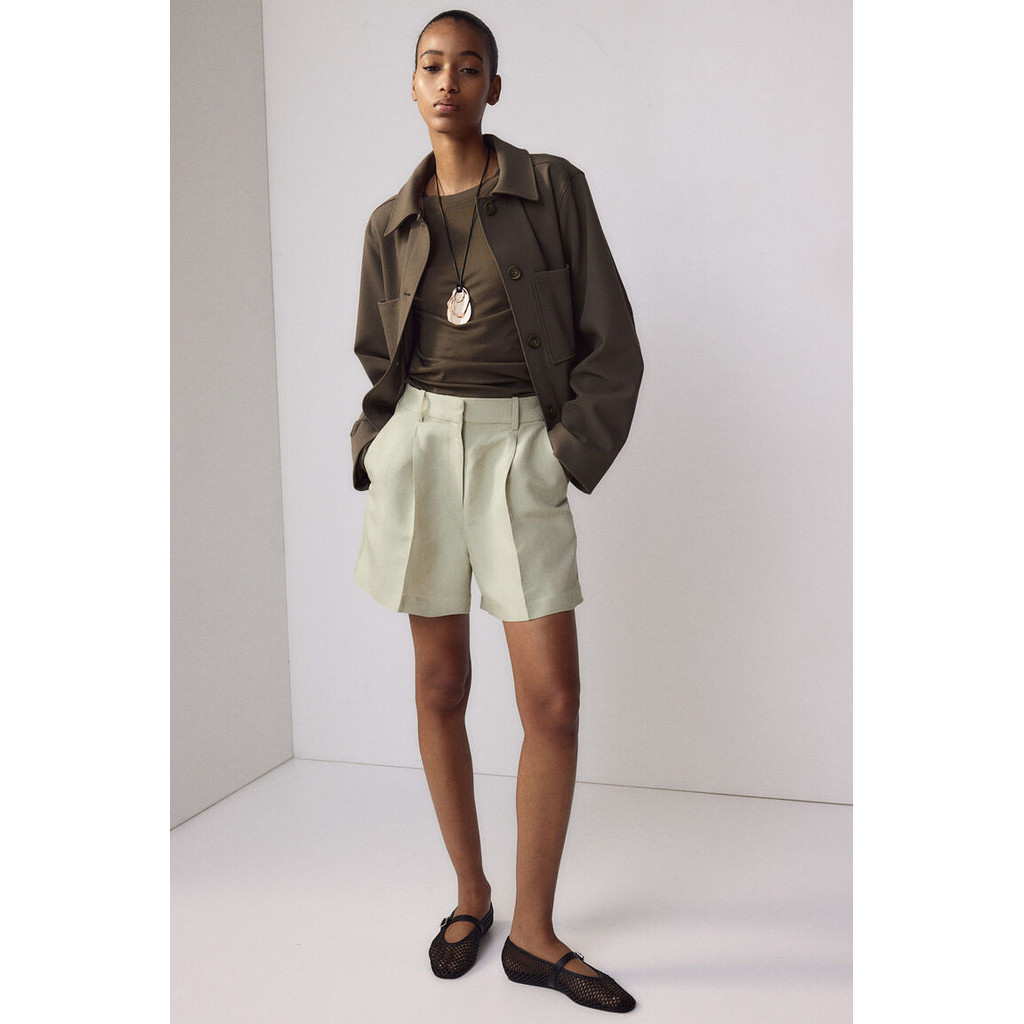 H&M Woman Linen-blend shorts 1224117_2