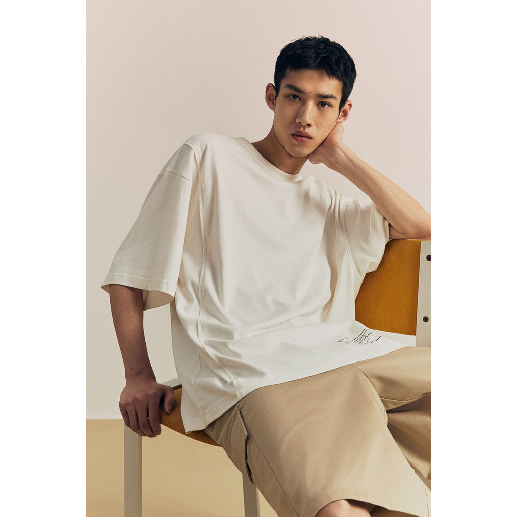 H&M Man Loose Fit Printed T-shirt 1223549_3