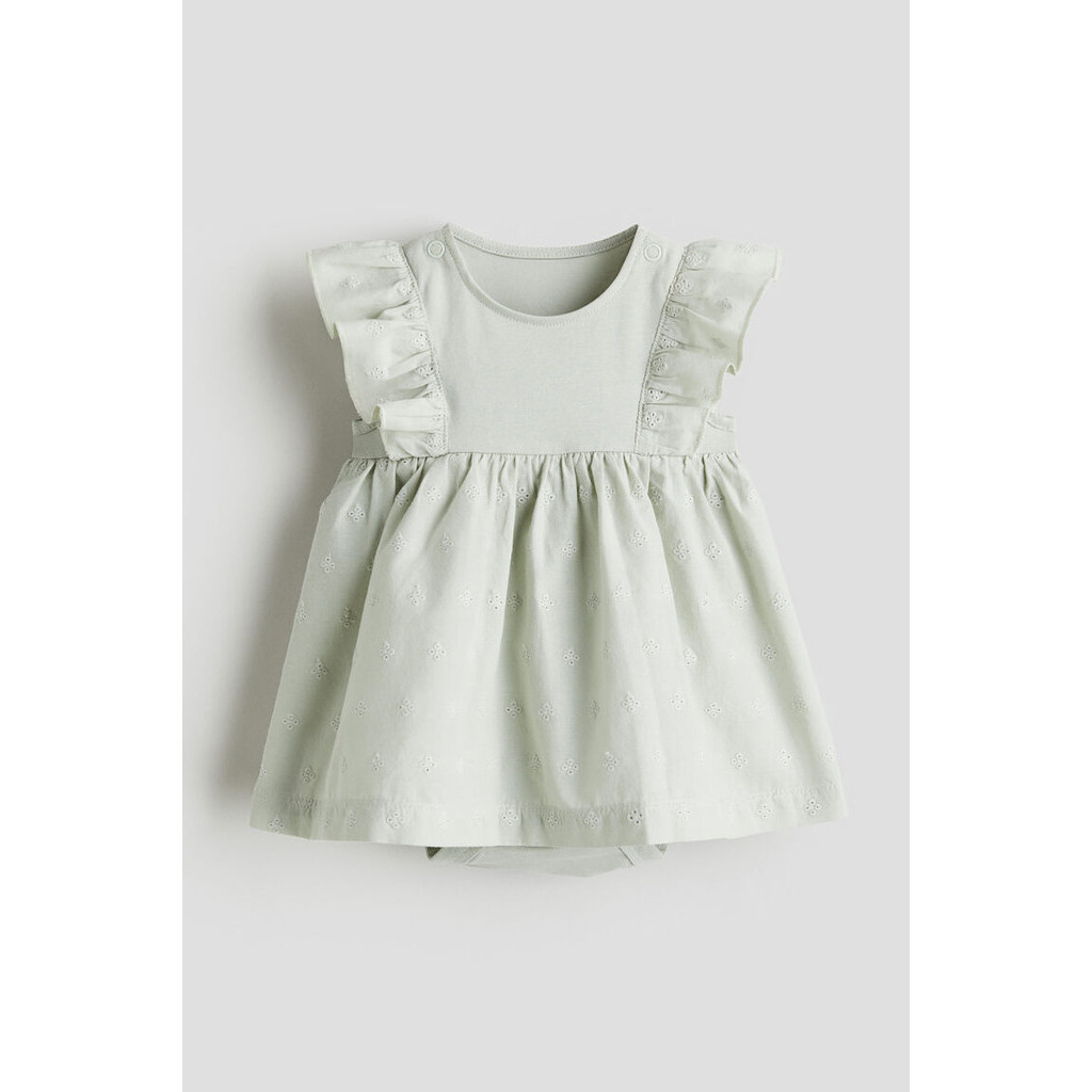 H&M Girl Frill-trimmed bodysuit dress 1218179_5