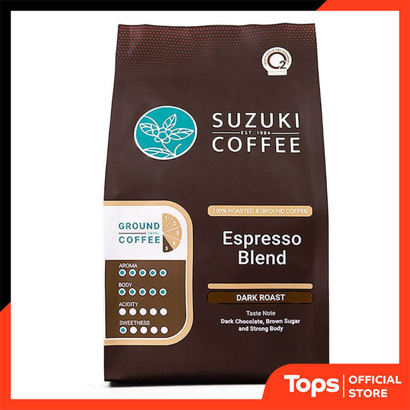 ซูซูกิกาแฟคั่วบดเอสเพรสโซ่ถุง 250กรัม [8850889500250]