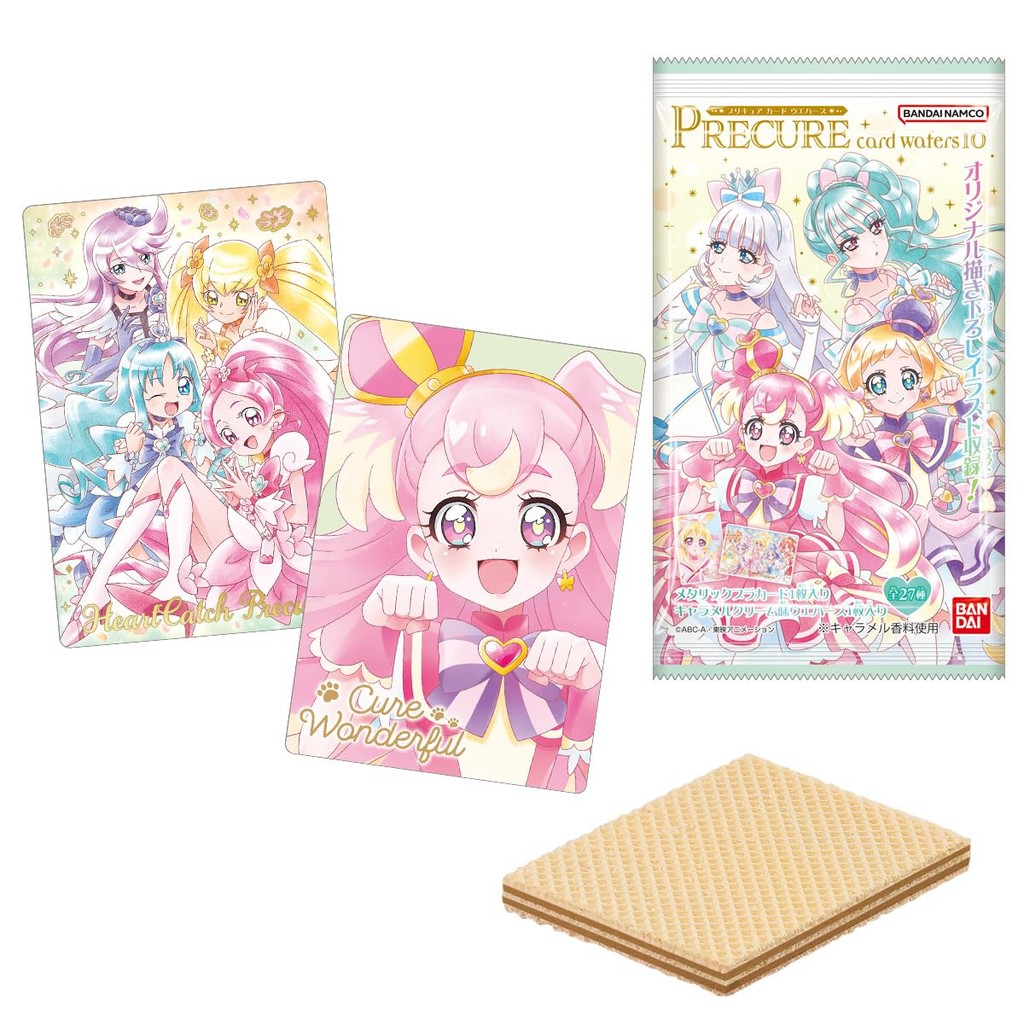 BANDAI PreCure Card Wafer 10 20 ชิ้น) Candy Toy Wafer (Baked Sweets) PreCure Series) สินค้าแท้ใหม่ล่