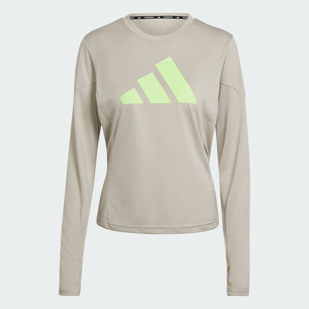 adidas Running Run It Long Sleeve Tee Women Beige IN0127