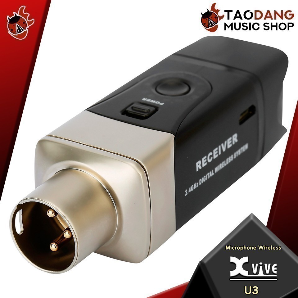 ส่วนลด 3,000.- MAX ไวเลสไมโครโฟนไดนามิก Xvive U3 - Dynamic Microphone Wireless Xvive U3 ครบชุด เต่าเเดง