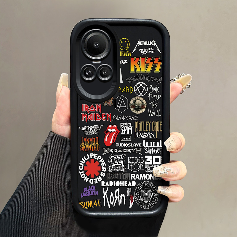เคสสำหรับ OPPO Reno 10 5G OPPO Reno 10 Pro 5G เคสโทรศัพท์แบรนด์อินเทรนด์เคสป้องกันซิลิโคนออกแบบเองกรอบนิ่ม