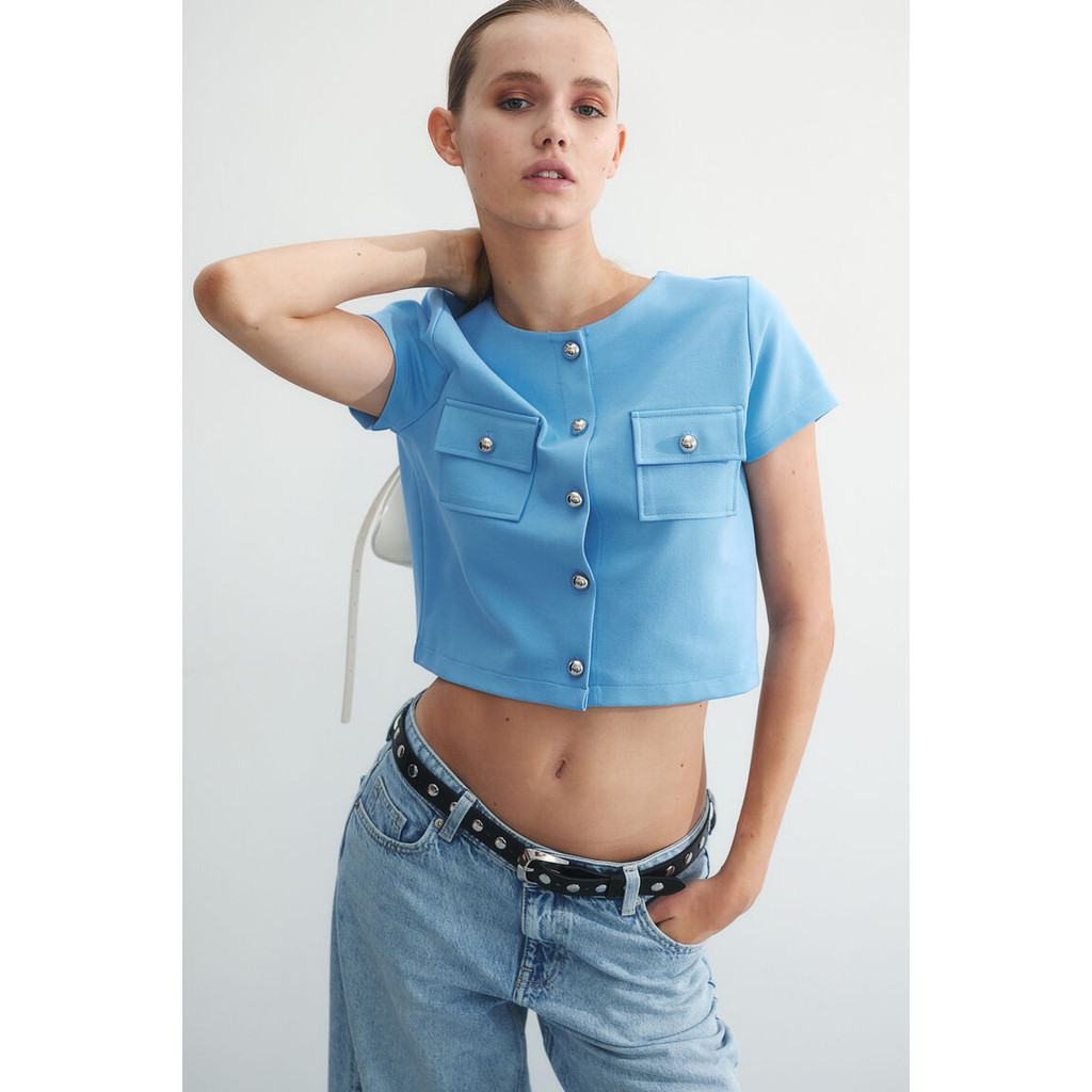 H&M Women Waffled jersey top 1237731_1