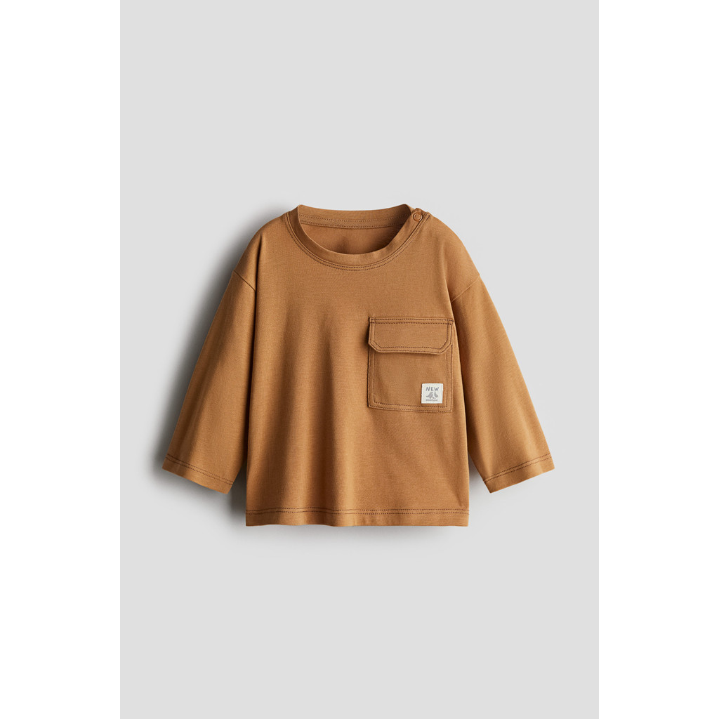H&M Pocket-detail jersey top 1238602_1