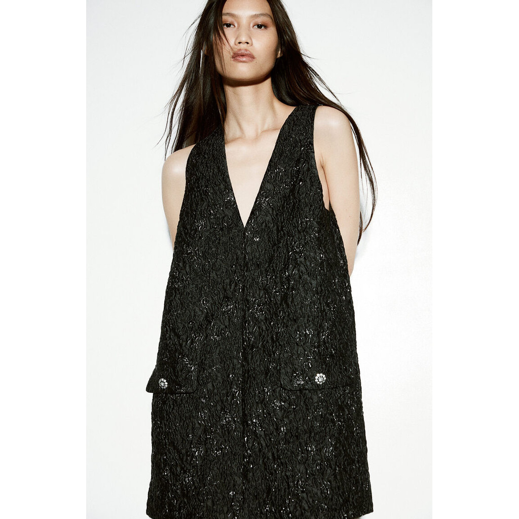 H&M Women Jacquard-weave mini dress 1263201_1